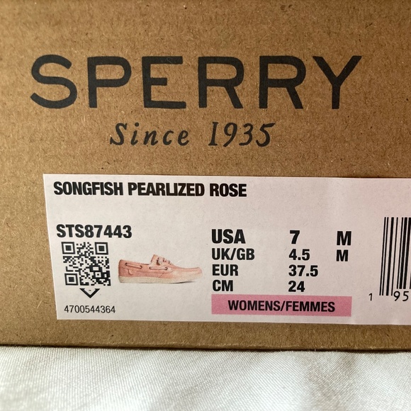 Sperry Top Sider Songfish Pearlized Rose Boat Shoes Women’s 7M - Picture 5 of 5